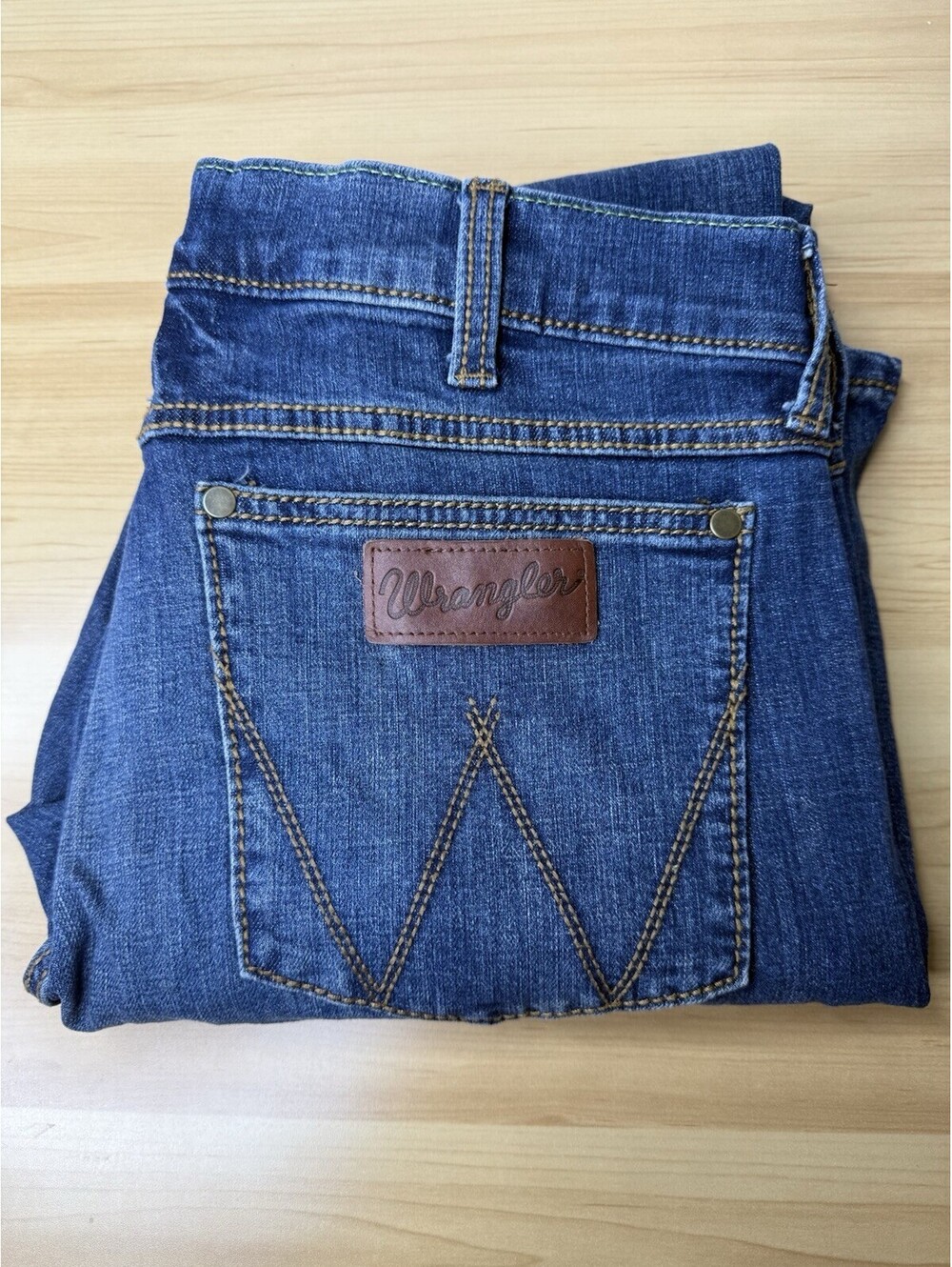 Wrangler Jeans Mens 30x32 Retro Slim Straight Denim Cowboy Western Rodeo.7/B10